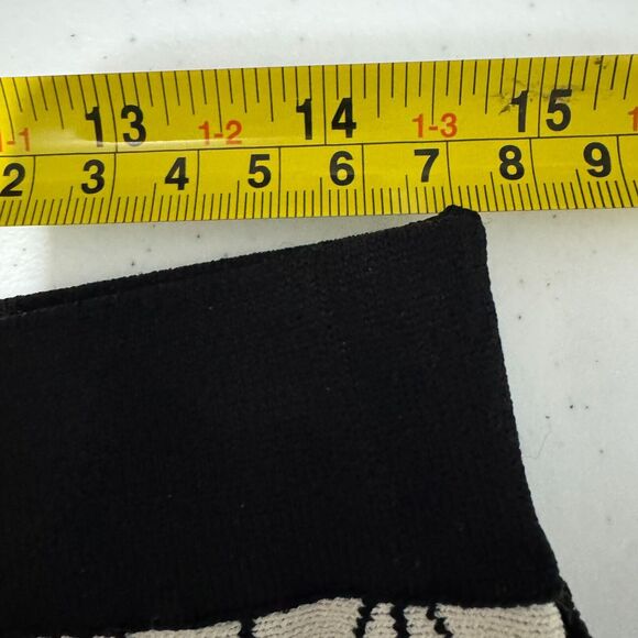 Studio M Women's Y2K 2000 Elastic Waist Black and White Reversible Skirt  Small - Picture 12 of 16